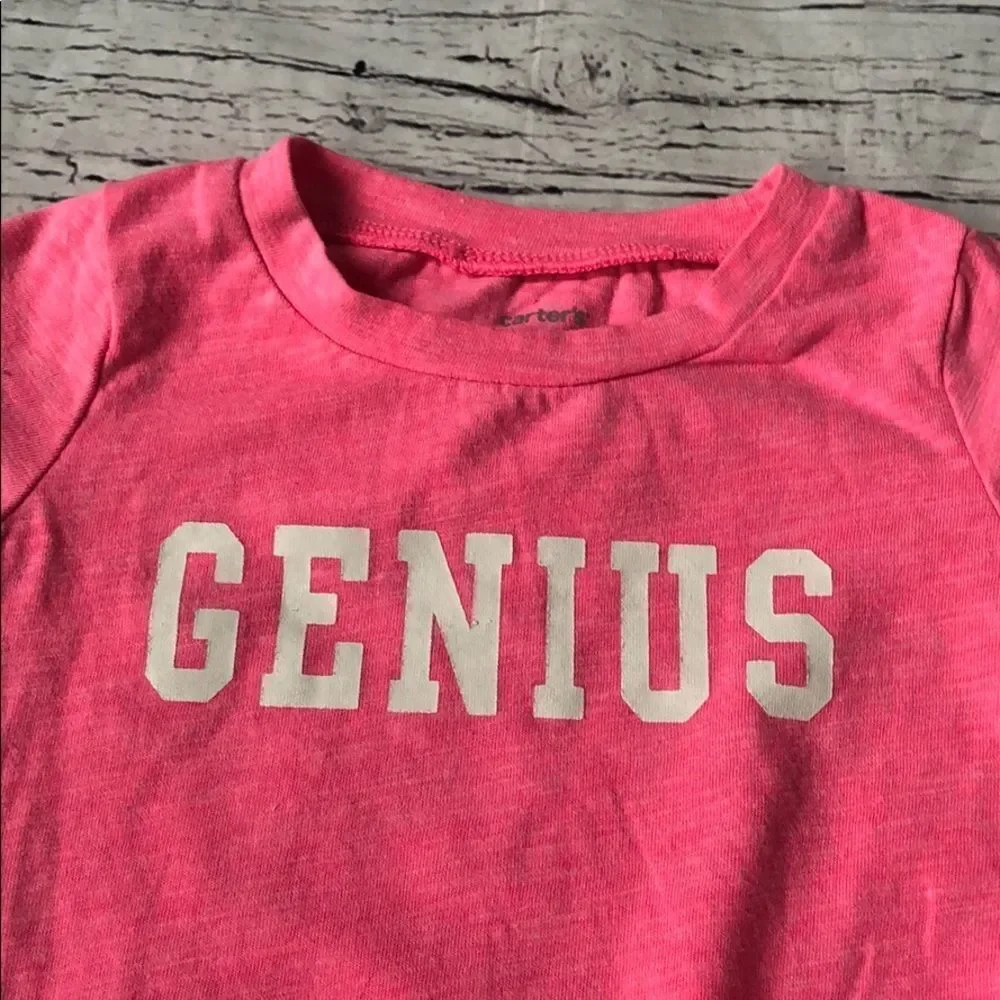 🍭4/$20 Carter’s genius onesie for baby girl 3-6 months